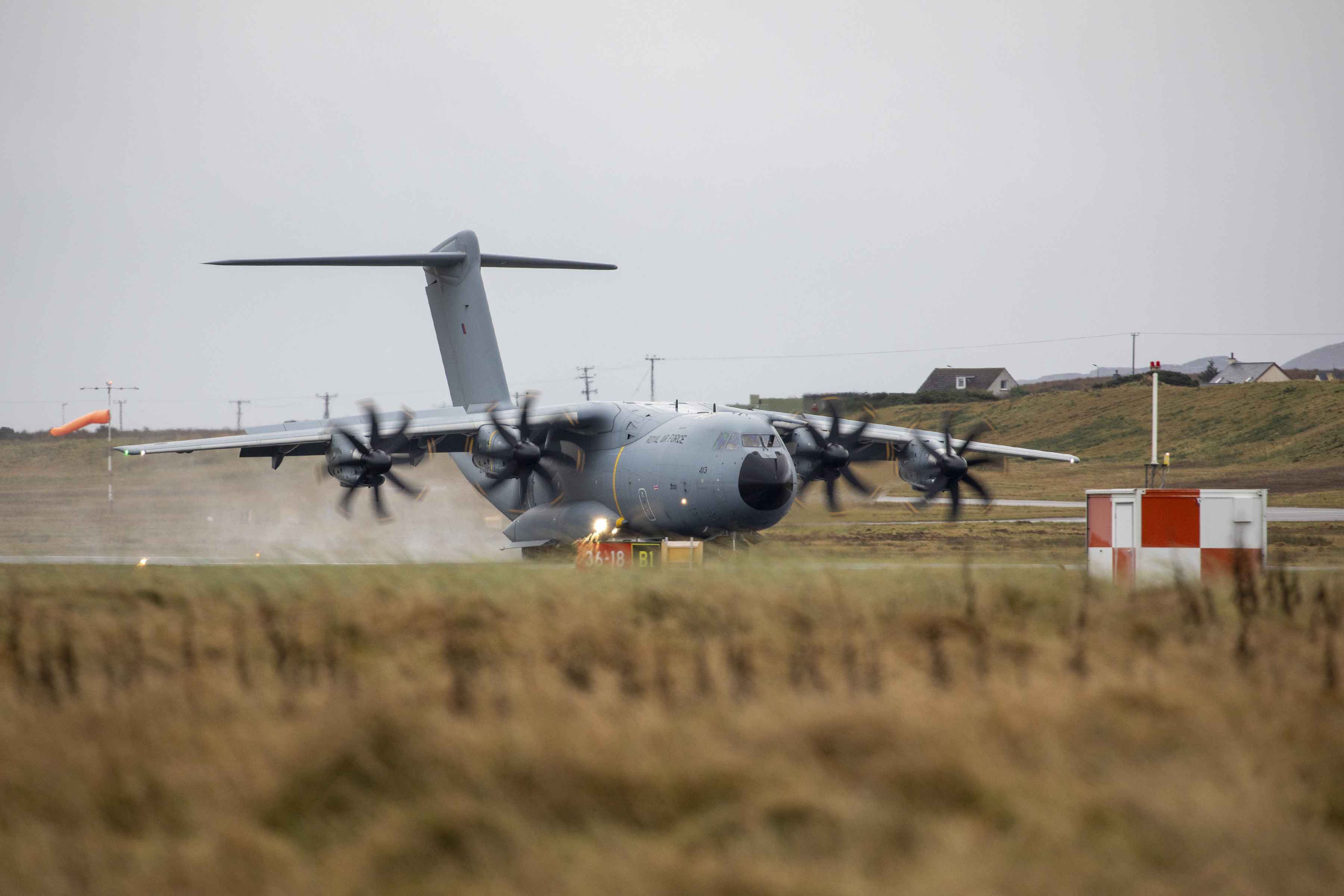 Atlas on the runway.